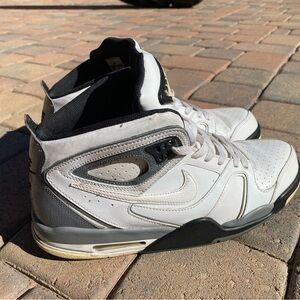 Nike Men's White and Gray High-Top Sneakers
